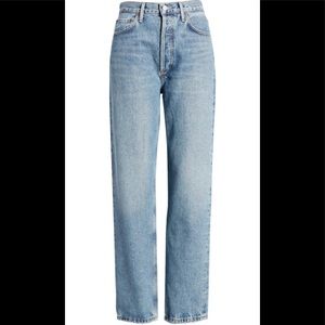 COPY - Agolde pinch waist straight organic cotton jeans in Endless Md Indigo